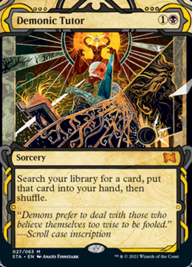 Demonic Tutor (Etched Foil) [Strixhaven Mystical Archive] | Cracking-Singles