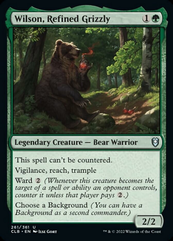 Wilson, Refined Grizzly [Commander Legends: Battle for Baldur's Gate] | Cracking-Singles