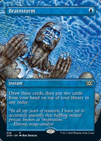 Brainstorm (Borderless) [Double Masters] | Cracking-Singles