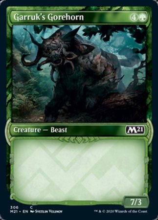 Garruk's Gorehorn (Showcase) [Core Set 2021] | Cracking-Singles