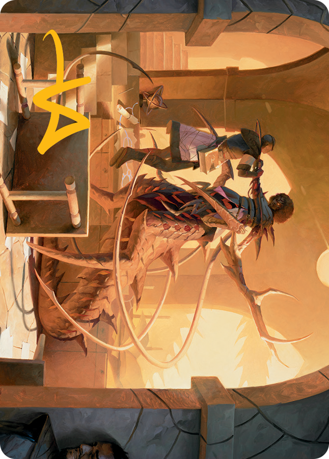 Rona, Tolarian Obliterator Art Card (Gold-Stamped Signature) [March of the Machine Art Series] | Cracking-Singles