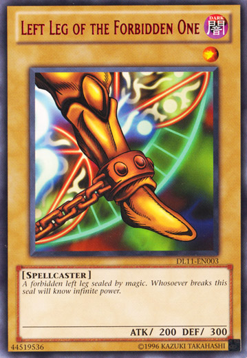 Left Leg of the Forbidden One (Red) [DL11-EN003] Rare | Cracking-Singles