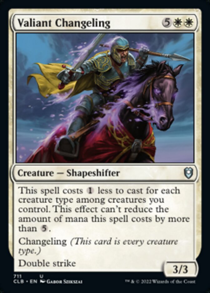 Valiant Changeling [Commander Legends: Battle for Baldur's Gate] | Cracking-Singles