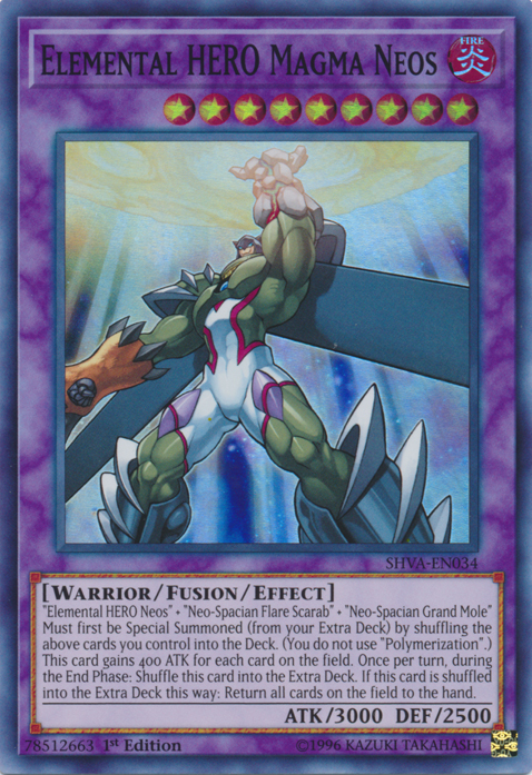 Elemental HERO Magma Neos [SHVA-EN034] Super Rare | Cracking-Singles