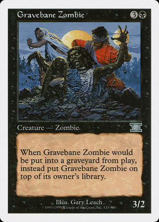 Gravebane Zombie [Classic Sixth Edition] | Cracking-Singles