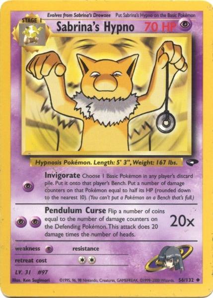 Sabrina's Hypno (56/132) [Gym Challenge Unlimited] | Cracking-Singles