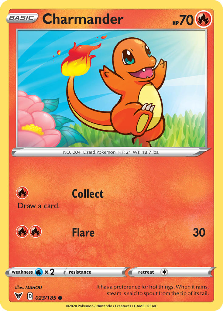 Charmander (023/185) [Sword & Shield: Vivid Voltage] | Cracking-Singles