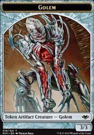 Golem // Illusion Double-Sided Token [Modern Horizons Tokens] | Cracking-Singles