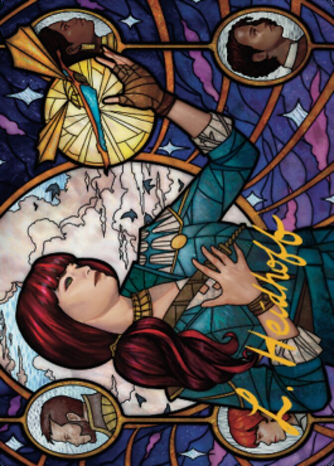 Jhoira, Ageless Innovator Art Card (Gold-Stamped Signature) [Dominaria United Art Series] | Cracking-Singles