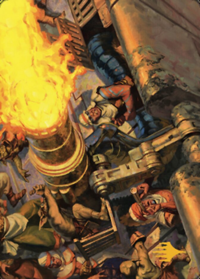 Mana Cannons Art Card (Gold-Stamped Signature) [Dominaria United Art Series] | Cracking-Singles