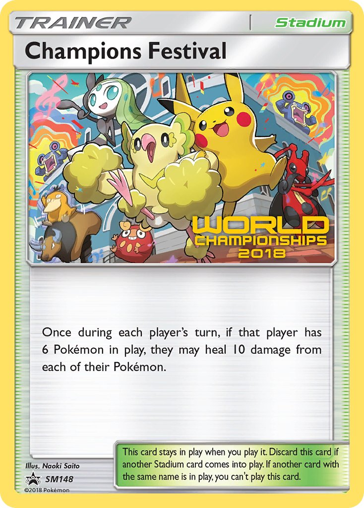 Champions Festival (SM148) (2018 Champion) [Sun & Moon: Black Star Promos] | Cracking-Singles