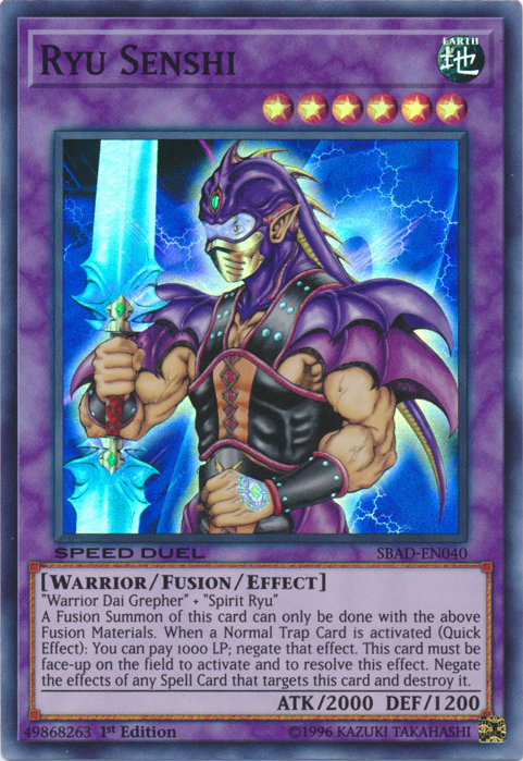 Ryu Senshi [SBAD-EN040] Super Rare | Cracking-Singles