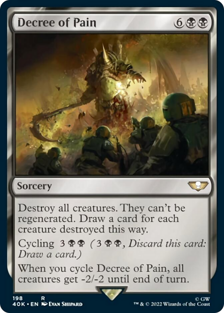 Decree of Pain (Surge Foil) [Universes Beyond: Warhammer 40,000] | Cracking-Singles