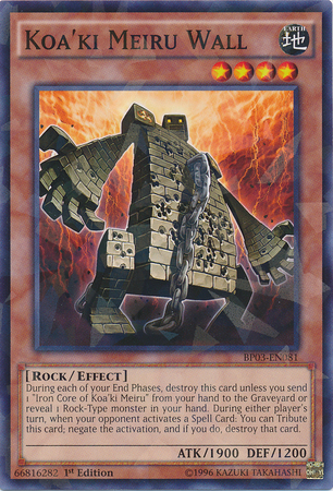 Koa'ki Meiru Wall [BP03-EN081] Shatterfoil Rare | Cracking-Singles