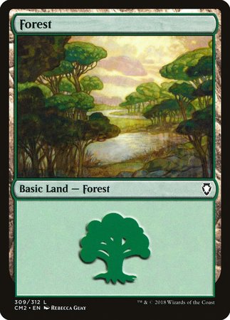 Forest (309) [Commander Anthology Volume II] | Cracking-Singles