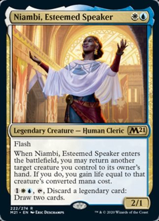 Niambi, Esteemed Speaker [Core Set 2021] | Cracking-Singles