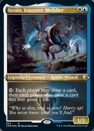 Kwain, Itinerant Meddler (Foil Etched) [Commander Legends] | Cracking-Singles