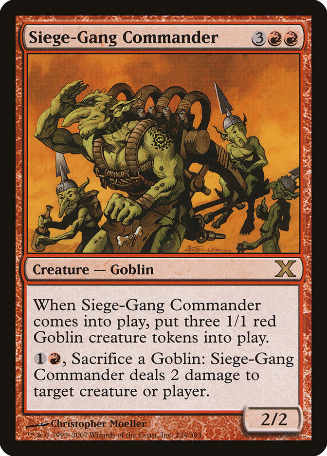Siege-Gang Commander [Tenth Edition] | Cracking-Singles