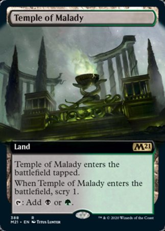 Temple of Malady (Extended Art) [Core Set 2021] | Cracking-Singles