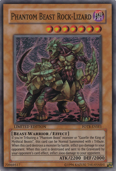 Phantom Beast Rock-Lizard [FOTB-ENSE1] Super Rare | Cracking-Singles