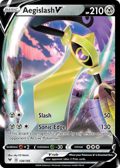 Aegislash V (126/185) [Sword & Shield: Vivid Voltage] | Cracking-Singles