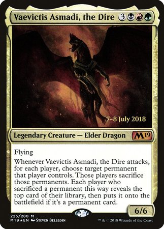 Vaevictis Asmadi, The Dire [Core Set 2019 Promos] | Cracking-Singles