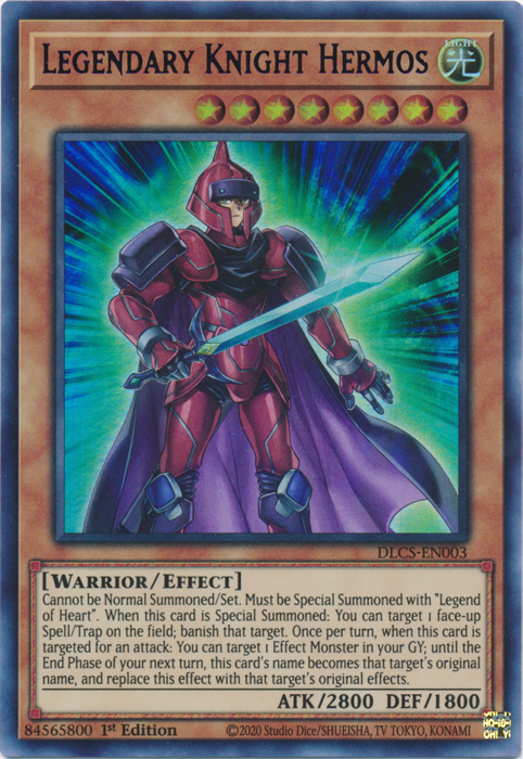Legendary Knight Hermos (Purple) [DLCS-EN003] Ultra Rare | Cracking-Singles