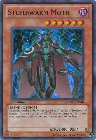 Steelswarm Moth [HA05-EN048] Super Rare | Cracking-Singles