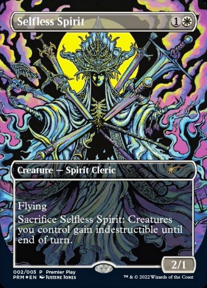Selfless Spirit (Borderless Alternate-Art) [Regional Championship Qualifiers 2022] | Cracking-Singles