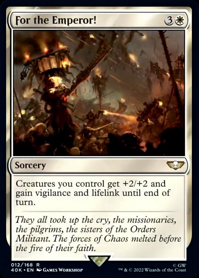 For the Emperor! (Surge Foil) [Universes Beyond: Warhammer 40,000] | Cracking-Singles