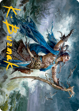 Lier, Disciple of the Drowned Art Card (Gold-Stamped Signature) [Innistrad: Midnight Hunt Art Series] | Cracking-Singles