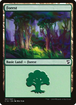 Forest (307) [Commander 2018] | Cracking-Singles