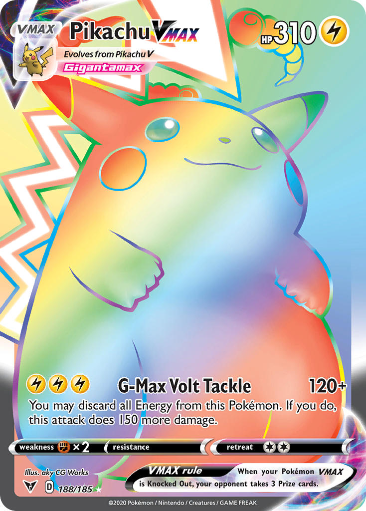 Pikachu VMAX (188/185) [Sword & Shield: Vivid Voltage] | Cracking-Singles