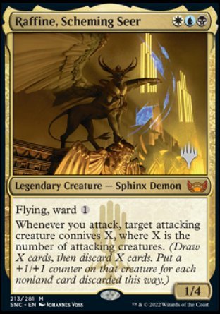 Raffine, Scheming Seer (Promo Pack) [Streets of New Capenna Promos] | Cracking-Singles