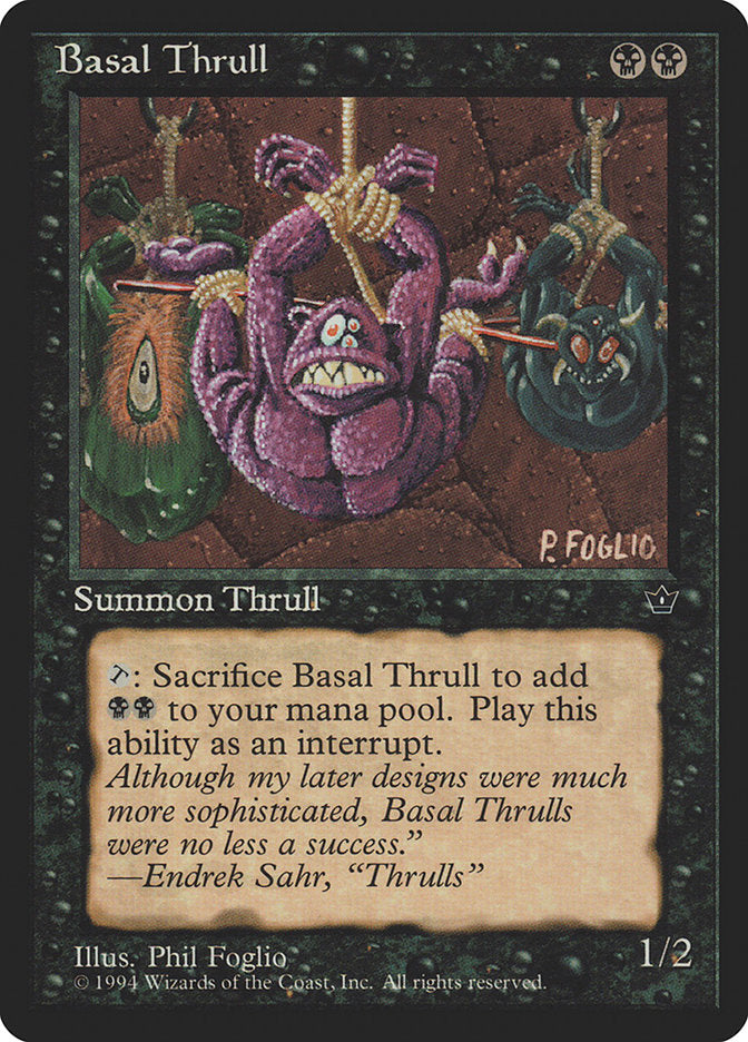 Basal Thrull (Phil Foglio) [Fallen Empires] | Cracking-Singles