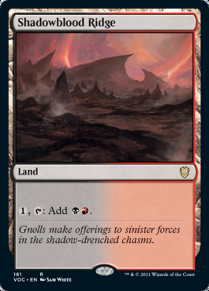 Shadowblood Ridge [Innistrad: Crimson Vow Commander] | Cracking-Singles