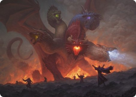 Tiamat Art Card [Dungeons & Dragons: Adventures in the Forgotten Realms Art Series] | Cracking-Singles