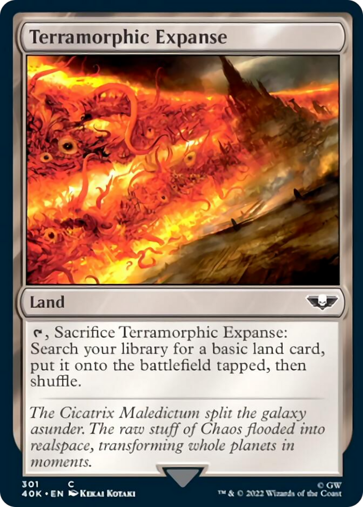 Terramorphic Expanse (Surge Foil) [Universes Beyond: Warhammer 40,000] | Cracking-Singles