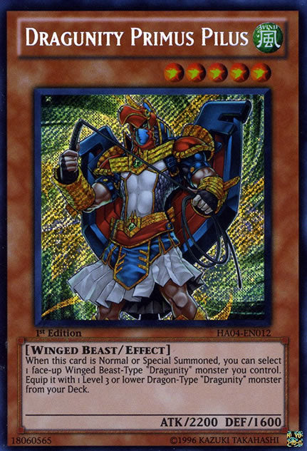 Dragunity Primus Pilus [HA04-EN012] Secret Rare | Cracking-Singles