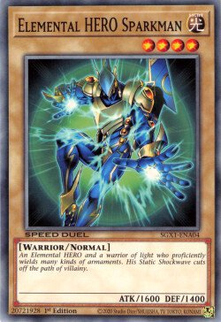 Elemental HERO Sparkman [SGX1-ENA04] Common | Cracking-Singles