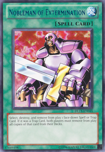 Nobleman of Extermination (Blue) [DL11-EN015] Rare | Cracking-Singles