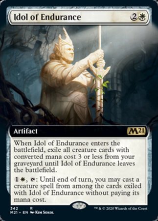 Idol of Endurance (Extended Art) [Core Set 2021] | Cracking-Singles