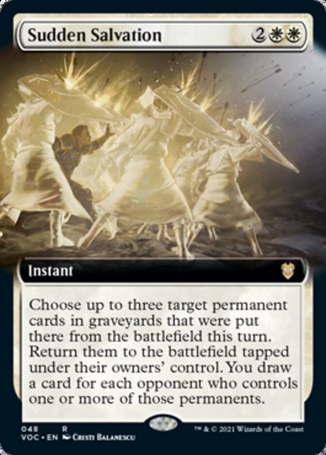 Sudden Salvation (Extended) [Innistrad: Crimson Vow Commander] | Cracking-Singles