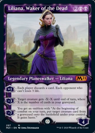 Liliana, Waker of the Dead (Showcase) [Core Set 2021] | Cracking-Singles
