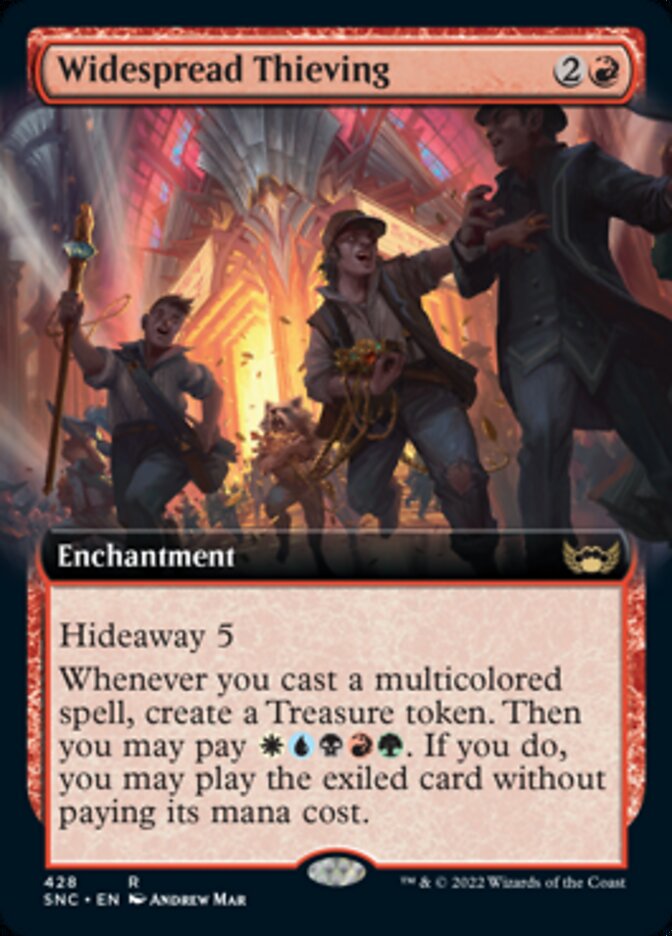 Widespread Thieving (Extended Art) [Streets of New Capenna] | Cracking-Singles