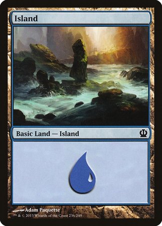 Island (236) [Theros] | Cracking-Singles