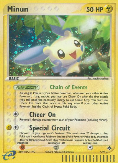 Minun (7/97) [EX: Dragon] | Cracking-Singles