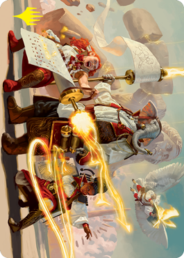 Lorehold Command Art Card (Gold-Stamped Signature) [Strixhaven: School of Mages Art Series] | Cracking-Singles