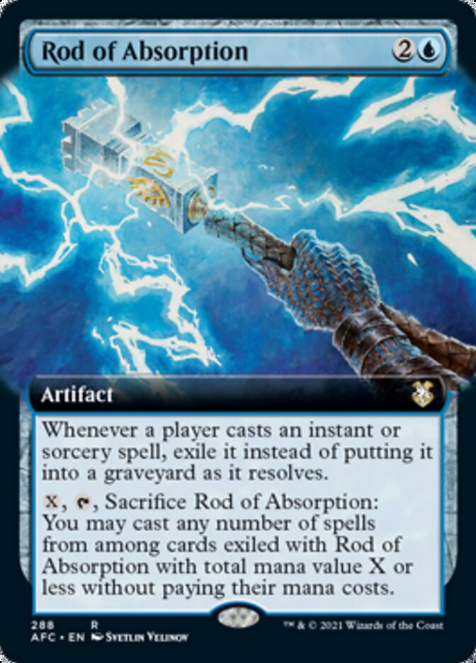 Rod of Absorption (Extended) [Dungeons & Dragons: Adventures in the Forgotten Realms Commander] | Cracking-Singles