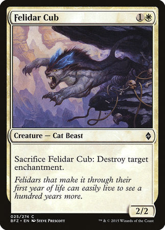 Felidar Cub [Battle for Zendikar] | Cracking-Singles